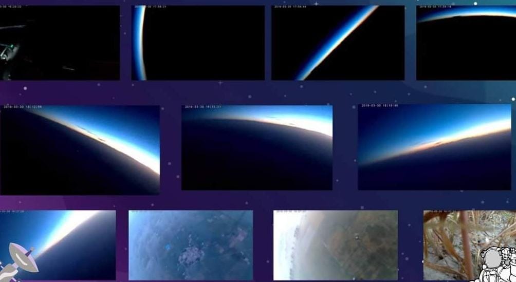 Earth curvature from near space